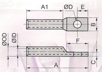 加長方型銅管端子
