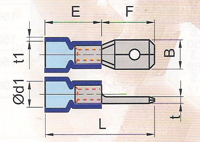 Insulated Male Disconnects