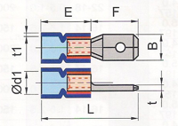 Insulated Male Disconnects