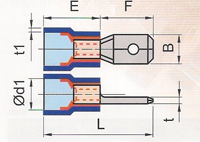 Insulated Male Disconnects