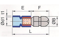 Insulated Male Bullet Terminals