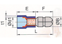 Insulated Male Bullet Terminals