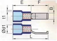 Insulated Lipped Blade Terminals