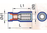 Nylon Fully Insulated Female Bullet Sockets