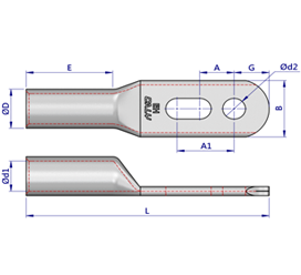 Two Holes Cable Lugs (EH Type)