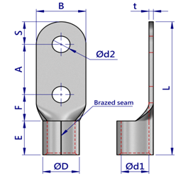 Two Hole Ring Terminals